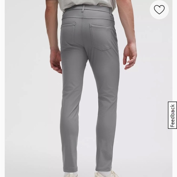 Lululemon Mens ABC Slim-Fit 5 Pocket Pant - 38x32" - Picture 7 of 7